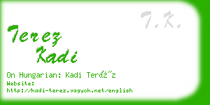 terez kadi business card